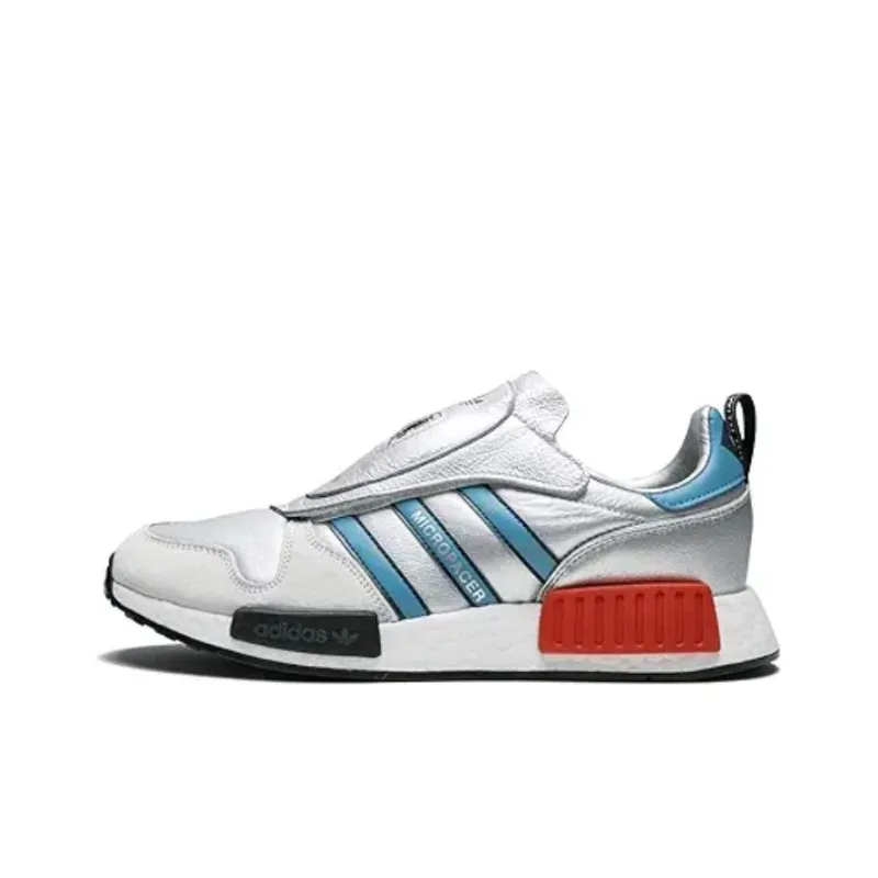 Adidas Originals Micropacer X R1 Never MADE Pack Slip Lightweight Top Casual Unisex Silver Blue Adidas Originals Micropacer X R1 Never MADE Пачка Slip Легкий Топ Повседневный Унисекс Серебряный Синий