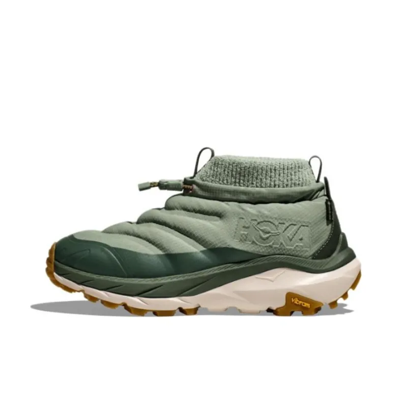 HOKA ONE ONE Kaha 2 Slip-resistant Abrasion-resistant Thermal MID Top Hiking Shoes Unisex Green HOKA ONE ONE Kaha 2 Противоскользящий Износостойкий Термический MID Топ Походная обувь Унисекс Зеленый