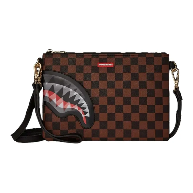 SPRAYGROUND Клатч из искусственной кожи унисекс коричневый
