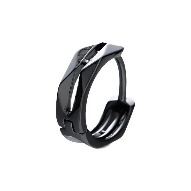 QIANFANGDAHUANGYE Титановая сталь Нижняя заколка Серьги On Мужской