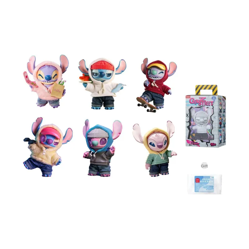 Miniso X Disney Stitch Series Стич GenZ Street Collection Виниловый Плюшевый Слепые Коробки