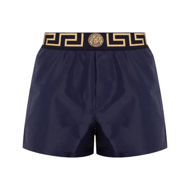 VERSACE Пляжные шорты Мужские Морской синий