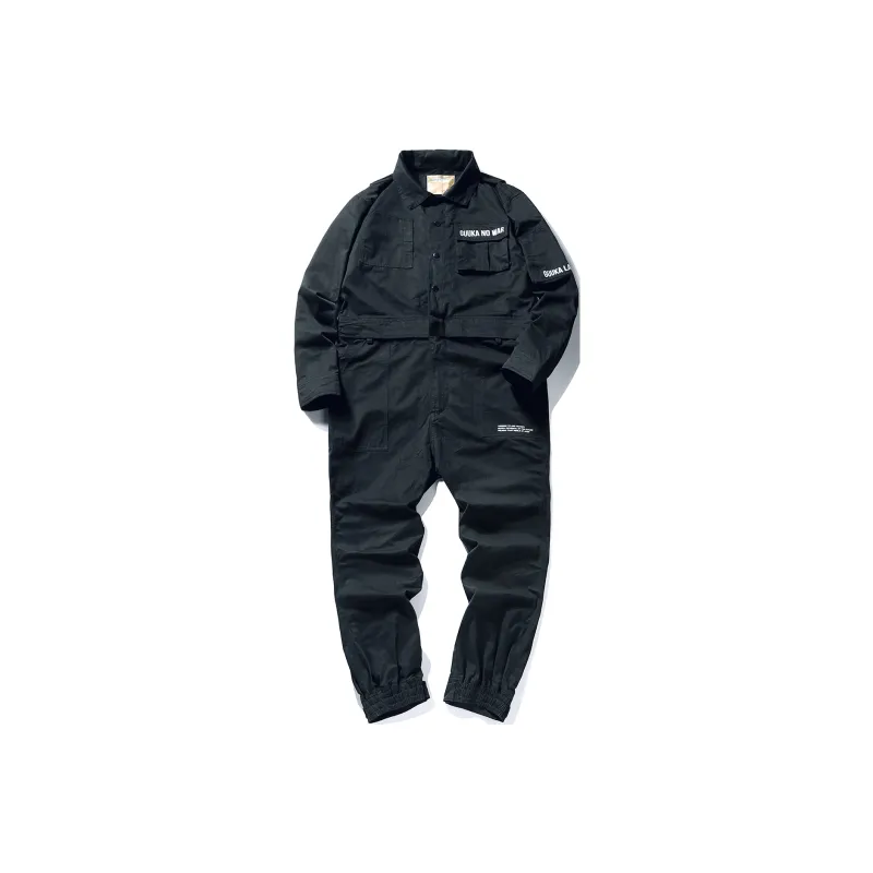 Guuka Черный Унисекс Комбинезоны