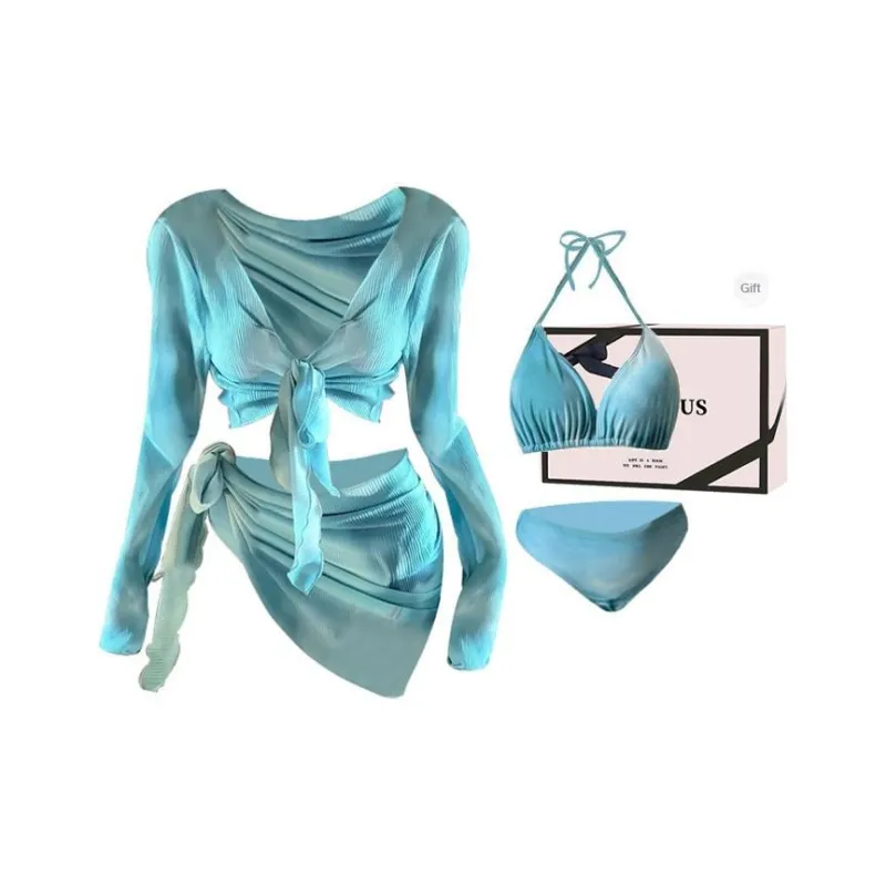 FOCOS STUDIO Купальник Комплект Женский Ультра Сладкий Ледяной Синий