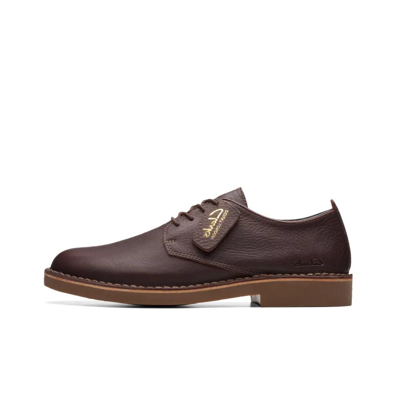 Clarks Desert London II Повседневные кожаные туфли Мужские Коричневые