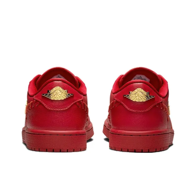 JORDAN Air Jordan 1 Винтажные баскетбольные кроссовки Low Топ Красный Женские