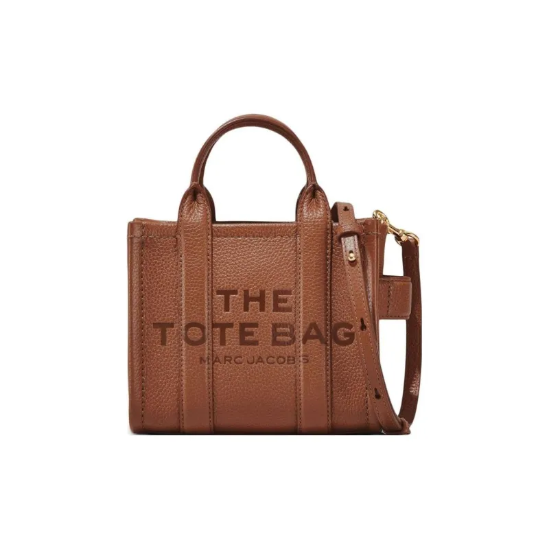 MARC JACOBS Full GRAIN LEATHER Тоут Сумка Сумка для покупок Сумка через плечо Сумка Мини Женская Коричневая