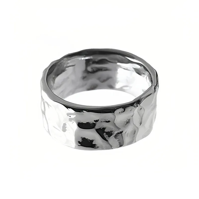 FOREVER MELODY Кольца из титанового стального сплава Мужские Серебряные