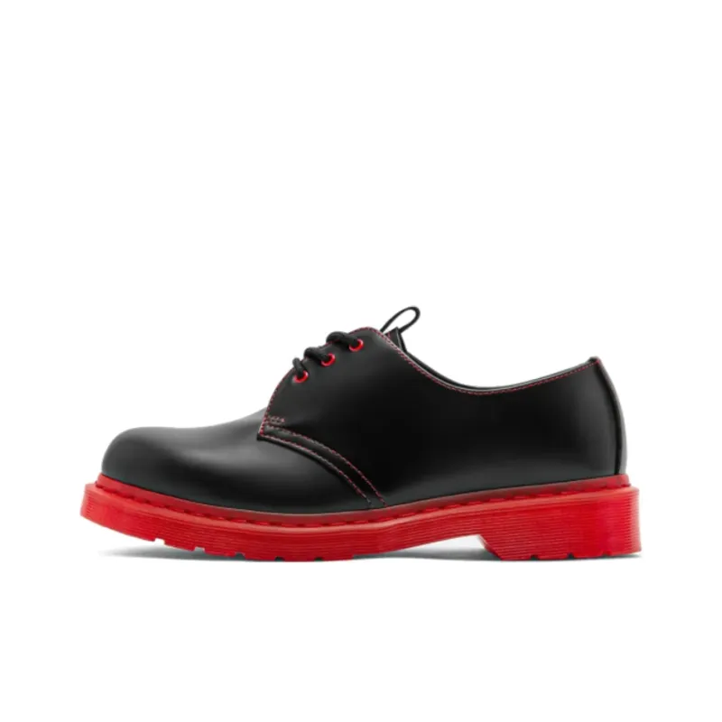 CLOT x Dr.Martens 1461 Повседневные кожаные туфли Мужские Черные Красные
