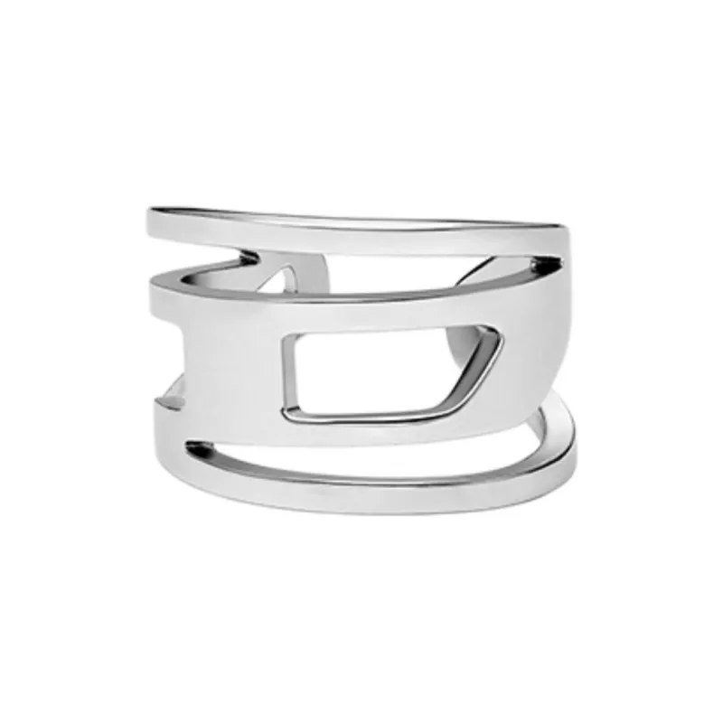 DIESEL Нержавеющая сталь Нижняя заколка Серьги On Мужские Серебряные