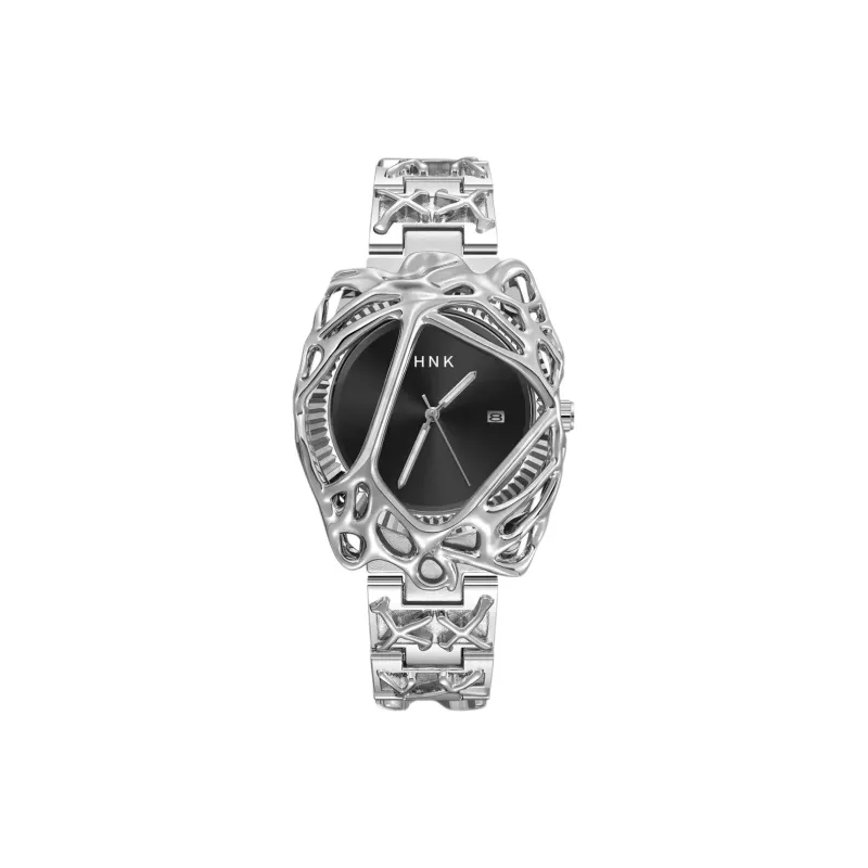 HNK Кварцевый механизм ремешок из нержавеющей стали унисекс синий циферблат