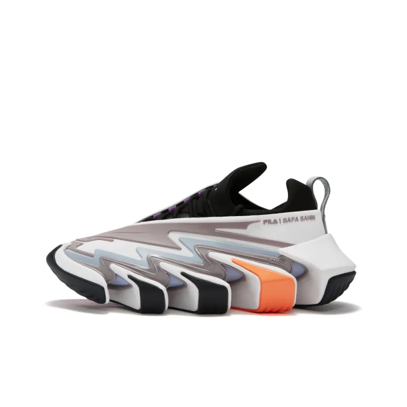 SAFA SAHIN x FILA FUSION Низкий топ Повседневные беговые кроссовки Женские Черный Белый