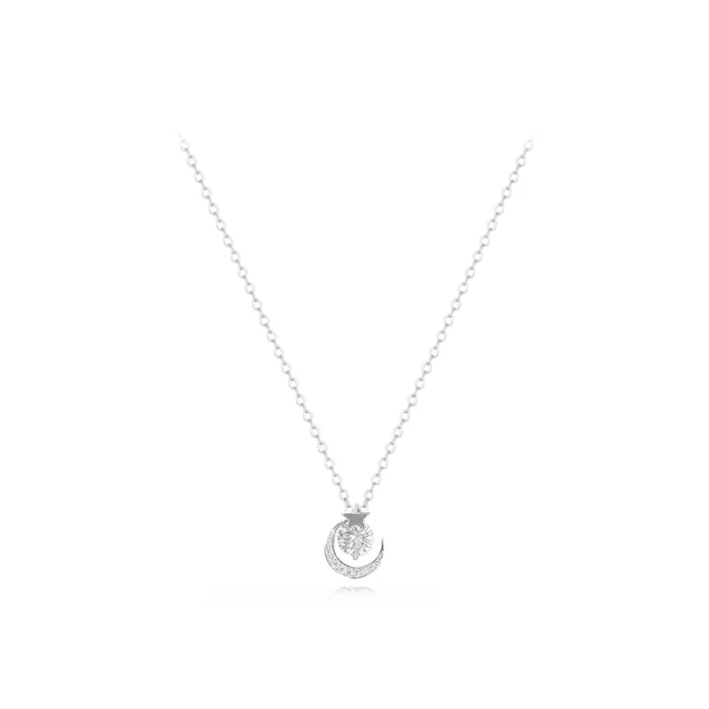 MUYAN Титановое Стальное Ожерелье с Ангелом и Коронацией Женское