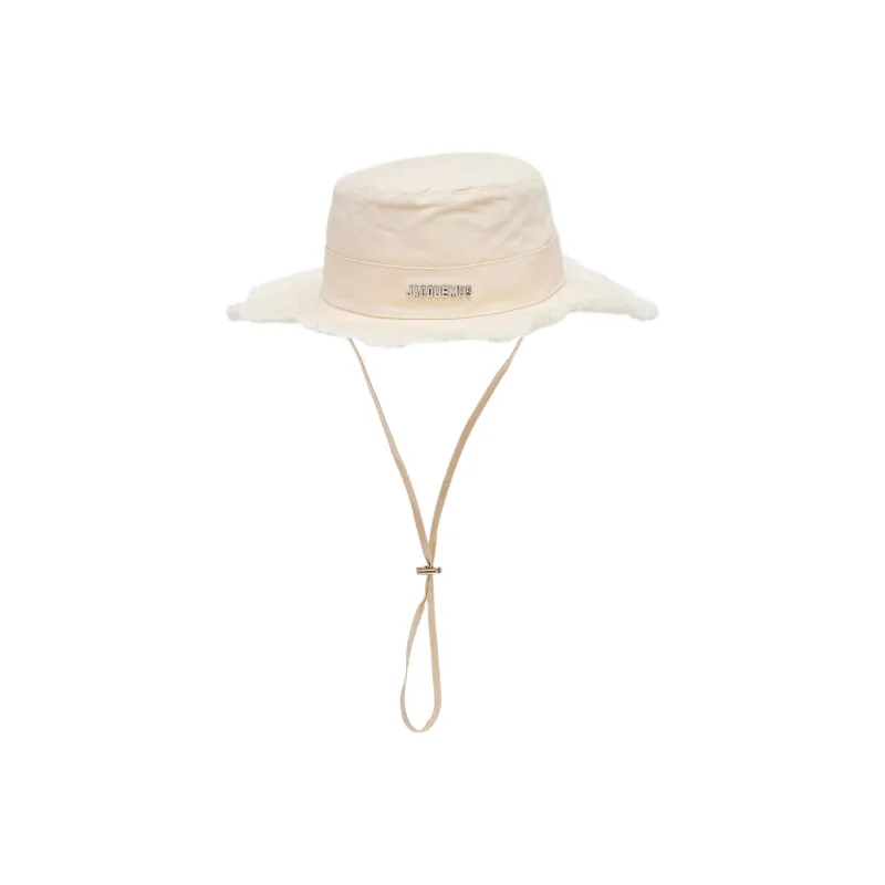 Jacquemus Cotton Bucket Hats Унисекс Бежевый