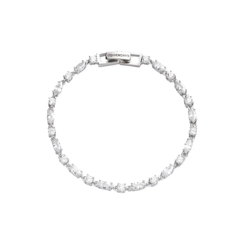 Givenchy Металл Синтетический CUBIC Циркон Браслеты Унисекс Серебряный