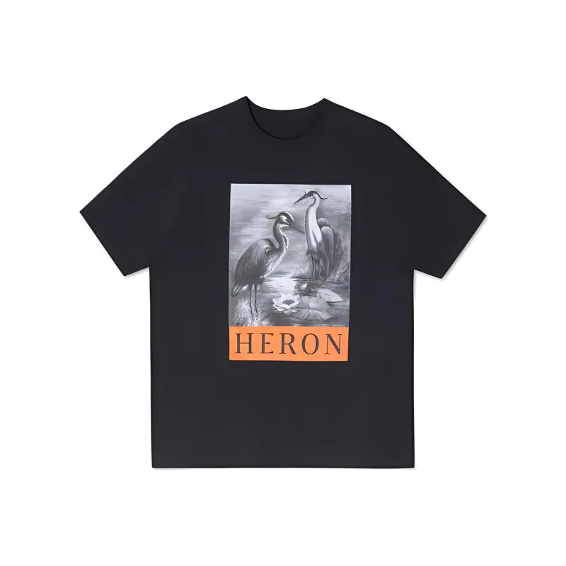 HERON PRESTON Рубашка Мужская Черная