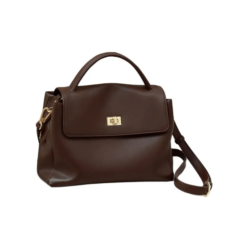 VINEY Коровья кожа Сумка Большая Женская Шоколад