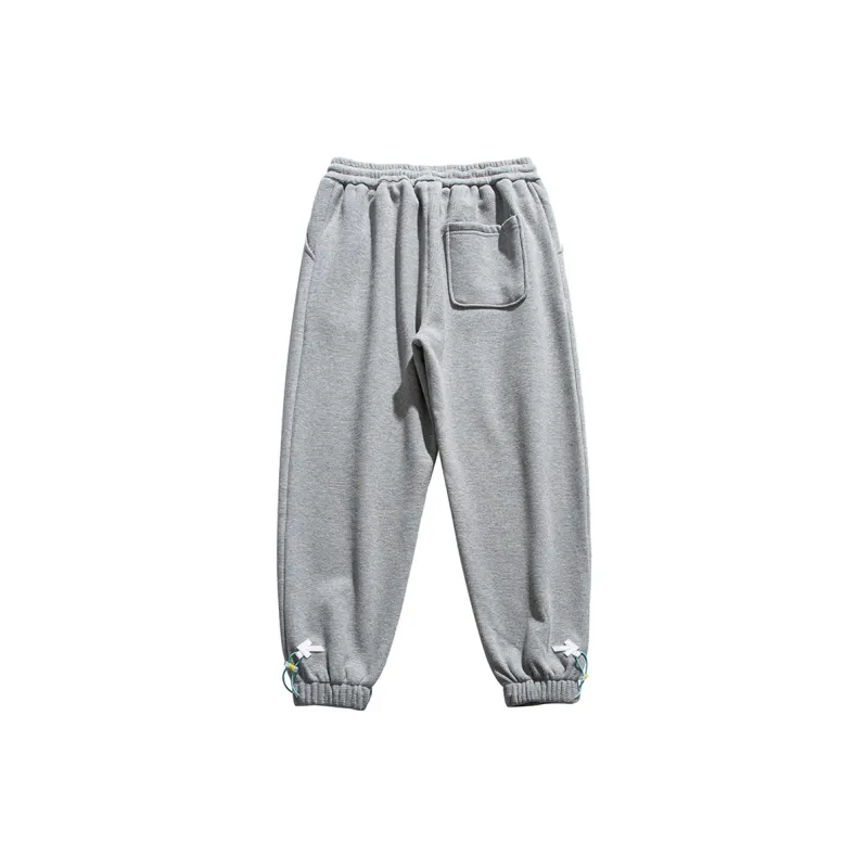 OLRIK Осенние и зимние вязаные тренировочные штаны унисекс