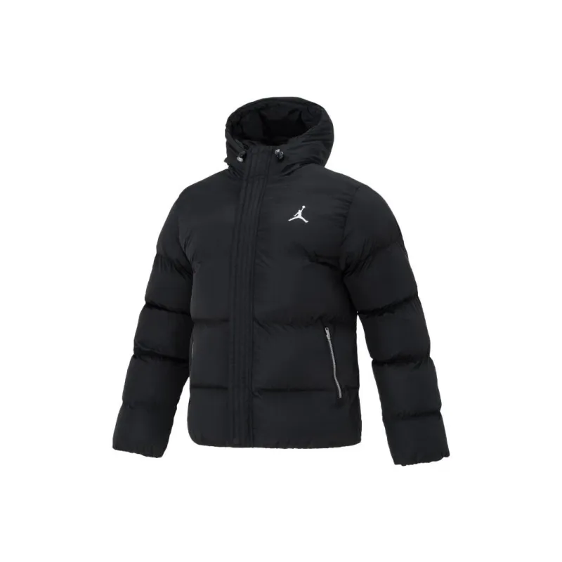 Джордан Хлопковый пуховик Мужской Черный