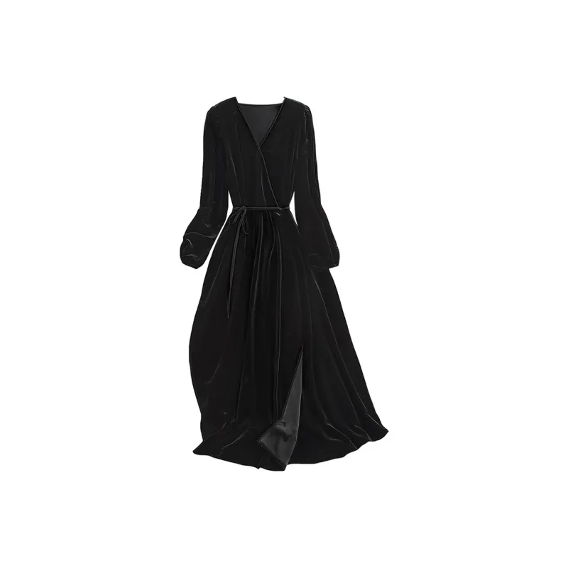 Cypress House Длинное платье с длинными рукавами женское