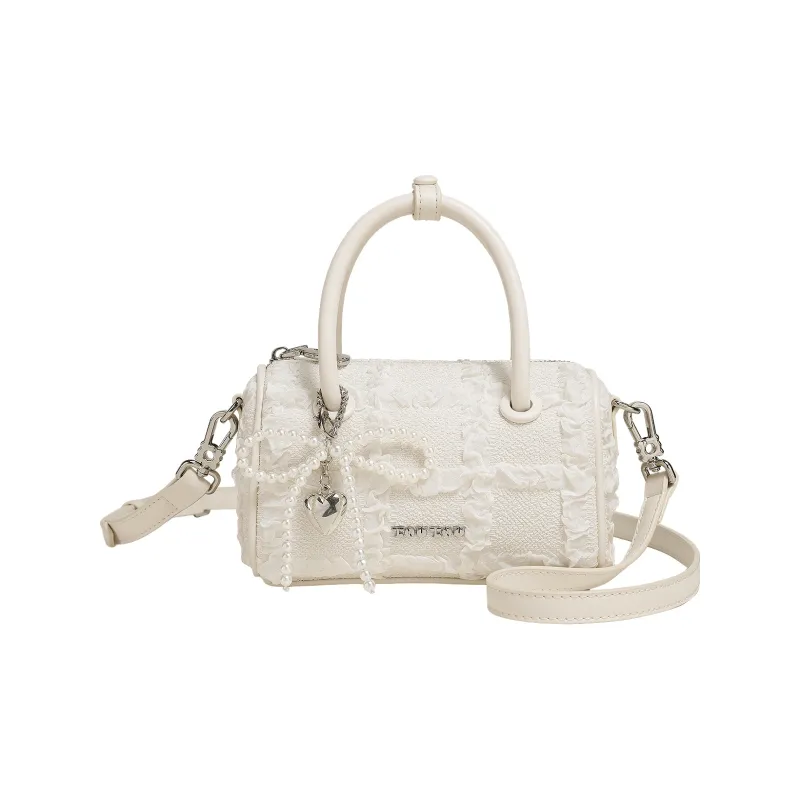 TOUTOU Ткань Сумка Стандартная Женская Кремово-Белая