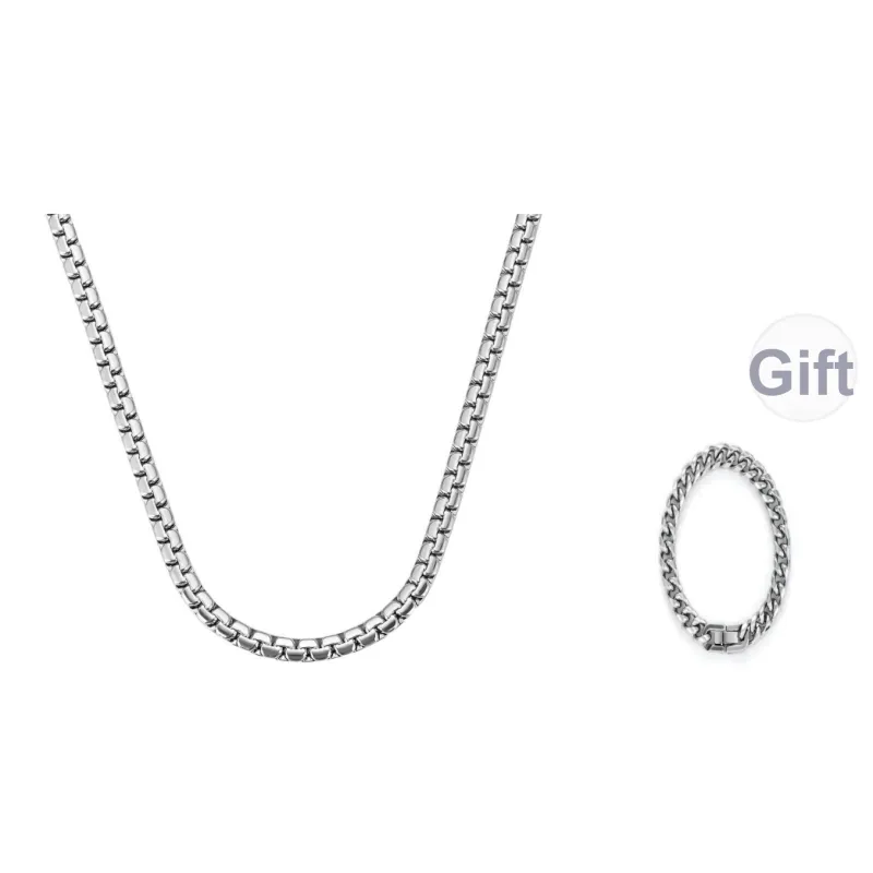 Zeroline Титановое Стальное Мужское Ожерелье Унисекс