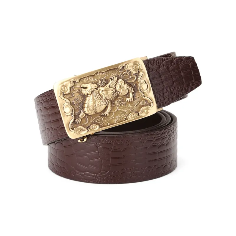 Cows Reign Однослойный ремешок из натуральной коровьей кожи мужской 3,4CM