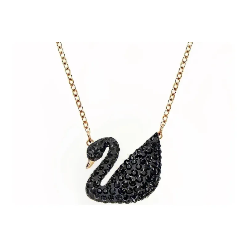 Swarovski Искусственный кристалл Камень Ожерелье Женское Черное