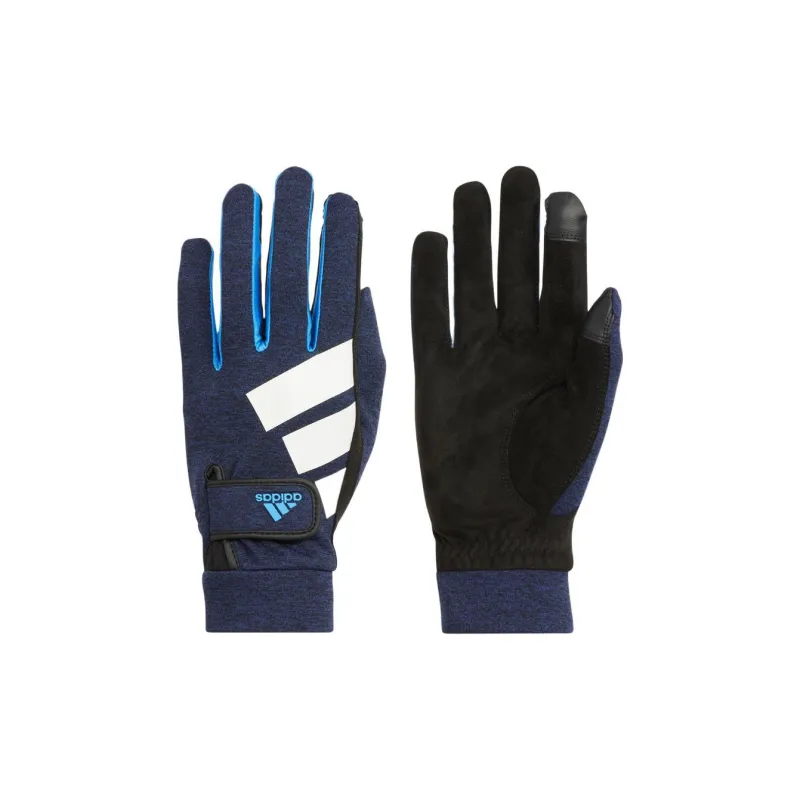 Adidas Полиэстер Полиуретан Спортивные Перчатки Мужские Синие