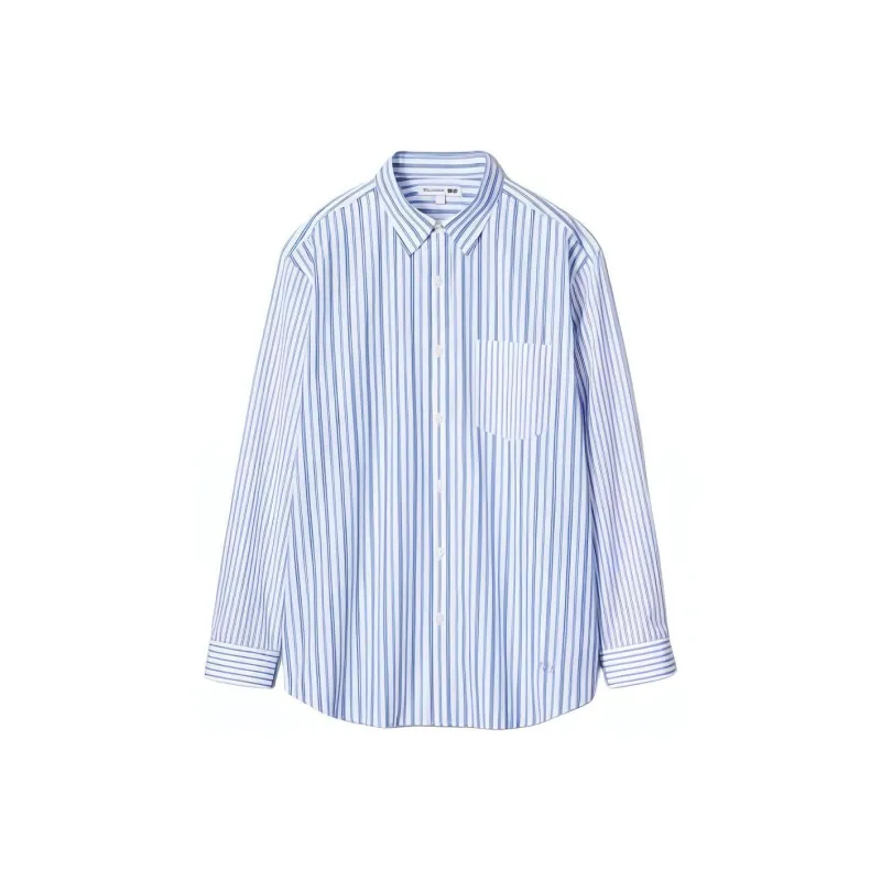 UNIQLO JW Anderson Co Branded Series Озерно-голубой Мужской Рубашки