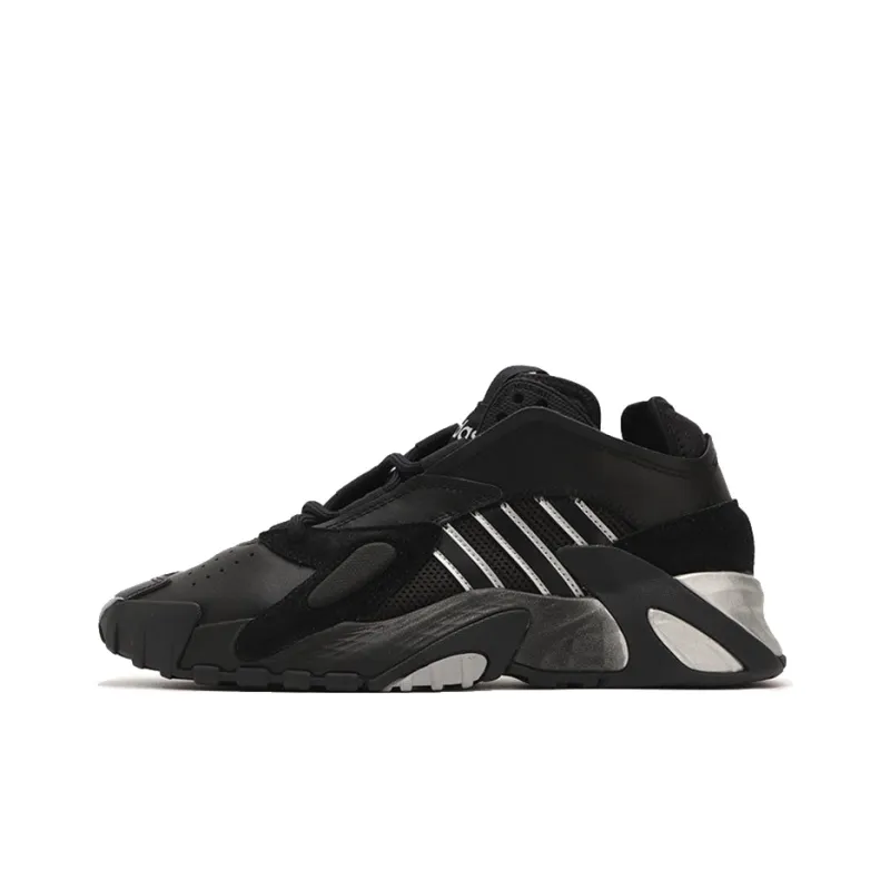 Adidas Originals Streetball Дышащие Низкие Баскетбольные Кроссовки Женские Черные Серые