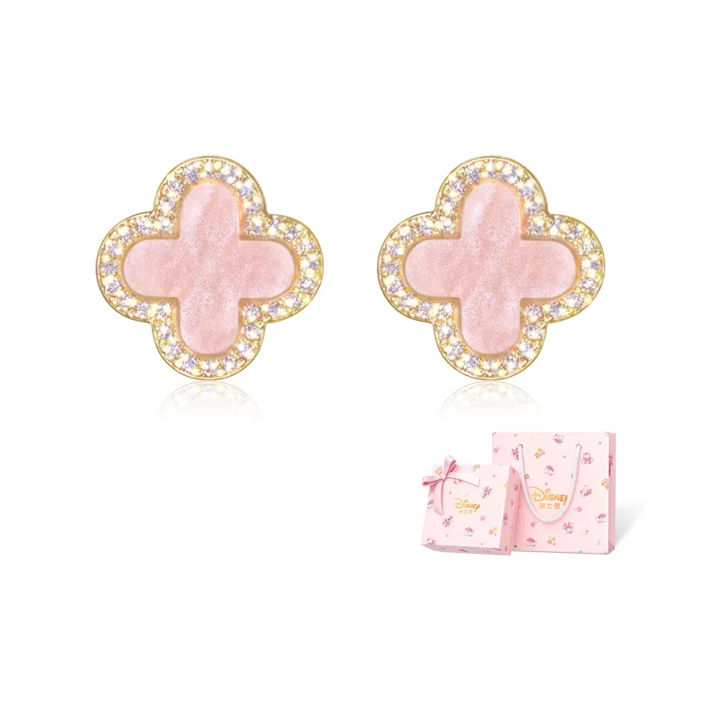 Disney Медные серьги-гвоздики женские розовые