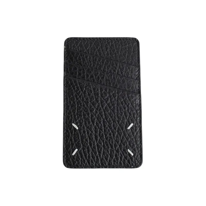 Maison Margiela Держатель для карт из телячьей кожи Мужской Черный