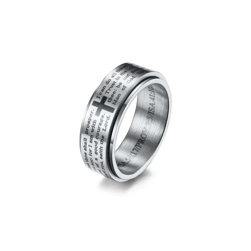 LIBALU Кольца из титанового стального сплава Мужские