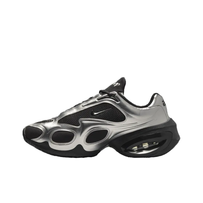 Nike Air Max Muse Abrasion Resistant Низкие Кроссовки для тренировок Женские Серебряные Черные