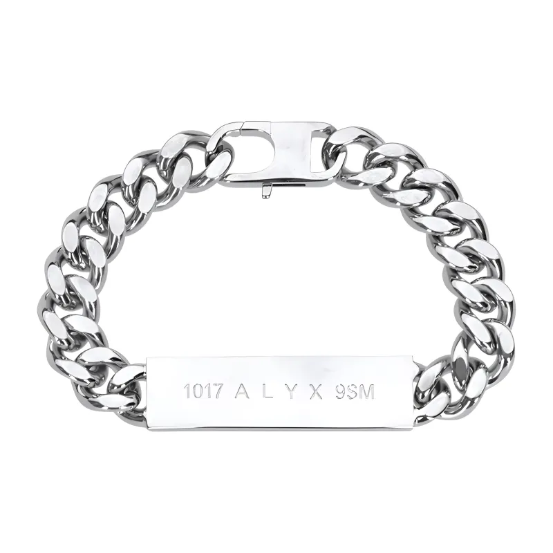 1017 ALYX 9SM Сплав Браслеты Серебряный Мужской