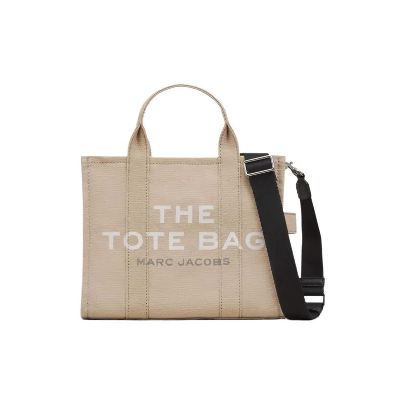 MARC JACOBS Traveler Хлопок Тоут Сумка Сумка для покупок Сумка Сумка через плечо Сумка через плечо Маленькая Унисекс Экрю