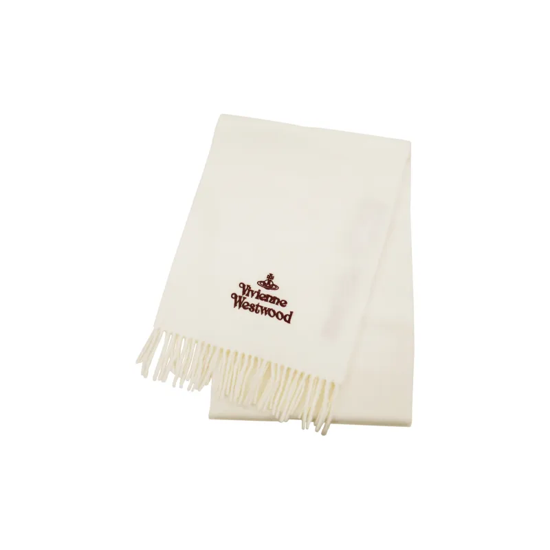 Вивьен Вествуд Wool Knit Шарфы Женские Белые