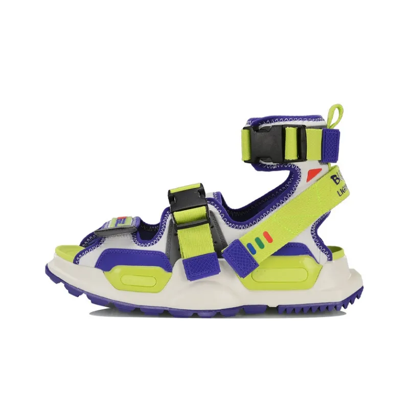 WANJUZONGDONGYUAN x LINING Reburn Пляжные сандалии Мужской Белый Зеленый