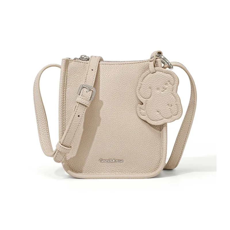 CinvaiKrose Сумка через плечо из коровьей кожи Лето Чехол для телефона Маленькая сумка Маленькая женская Экрю хаки