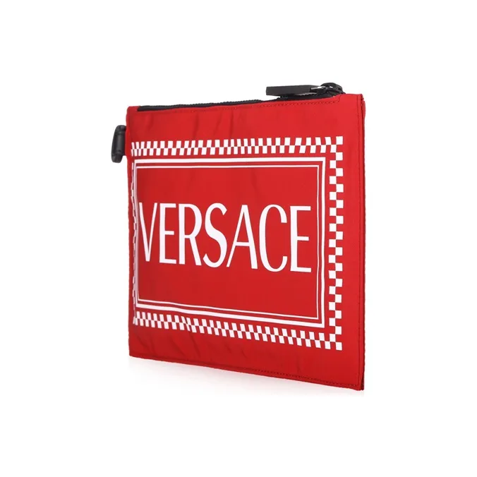 VERSACE Nylon Clutch Unisex Red VERSACE Нейлон Клатч Унисекс Красный
