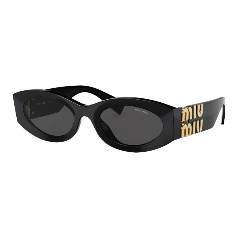 MIU MIU OVAL SUNGLASSES Женские Черный