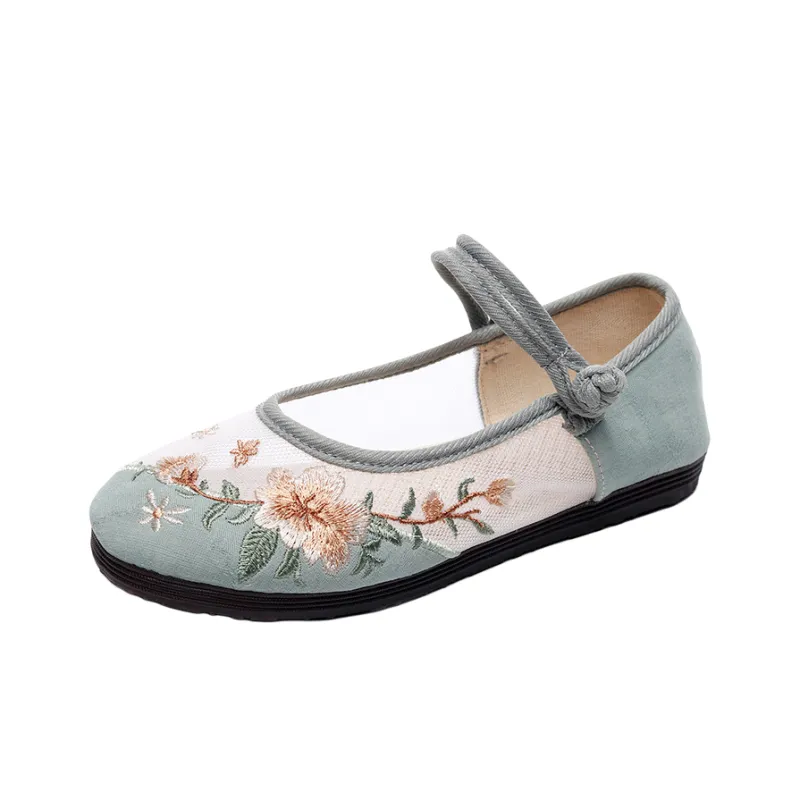 TAFN Вышитые туфли в стиле Ханьфу Женские