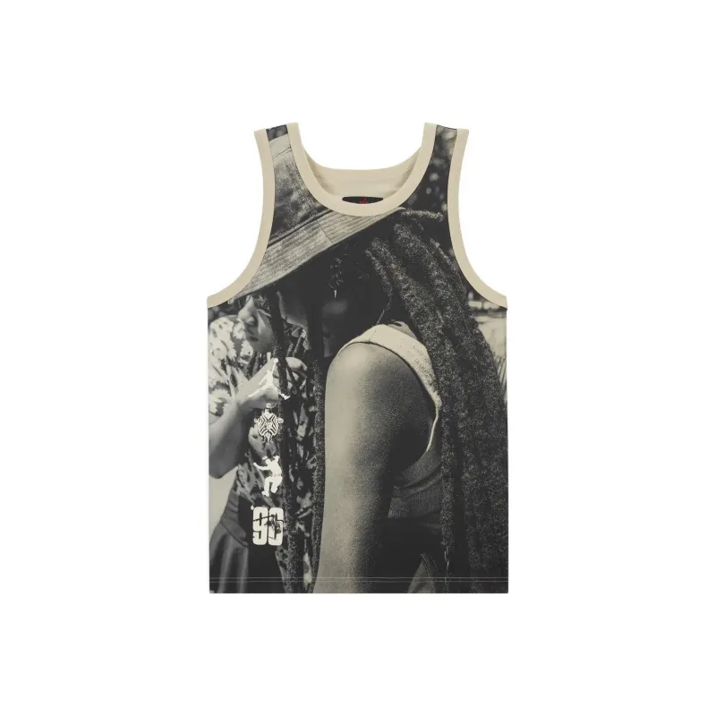 Джордан UNION x Bephies Beauty Supply Майка Азиатская версия Мужская Серого цвета