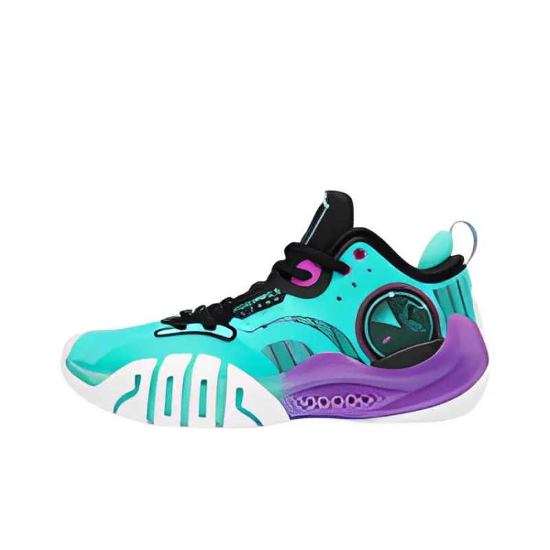 QIAODAN Sharpen the 5PRO Устойчивые к истиранию Низкие Баскетбольные кроссовки Мужские Синий Фиолетовый