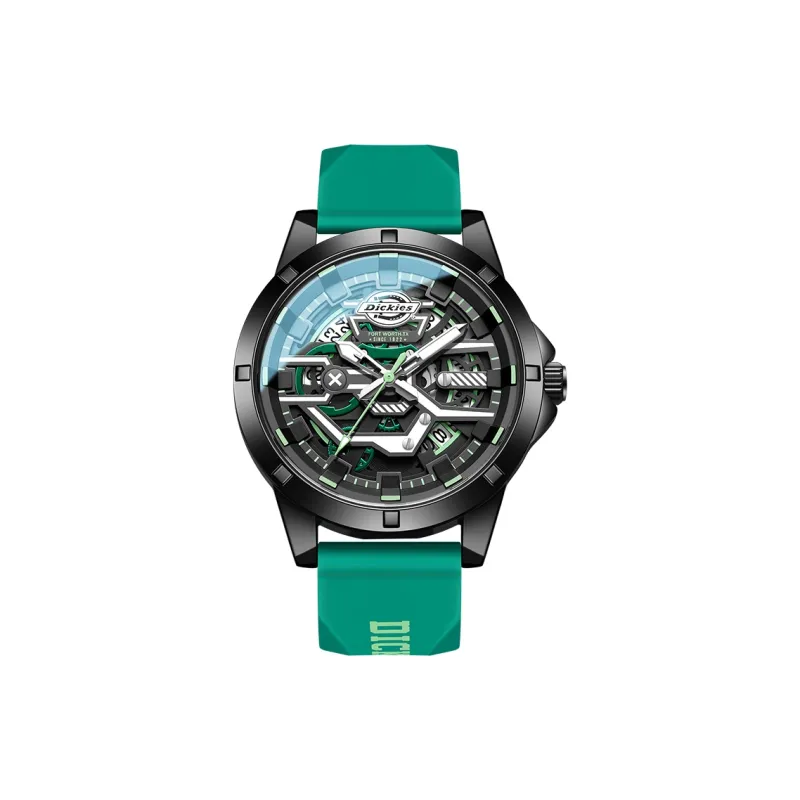 Dickies Darth Vader Collection Наручные часы Кварцевый механизм Силиконовый ремешок Черепный циферблат Мужские часы
