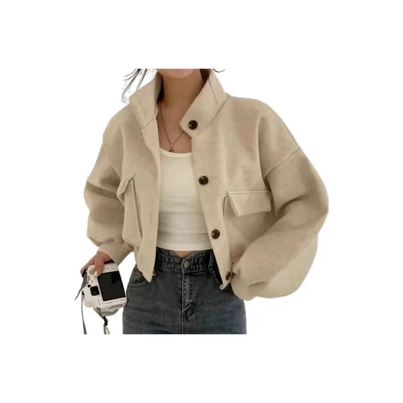 Flowers in water Укороченная куртка Женская