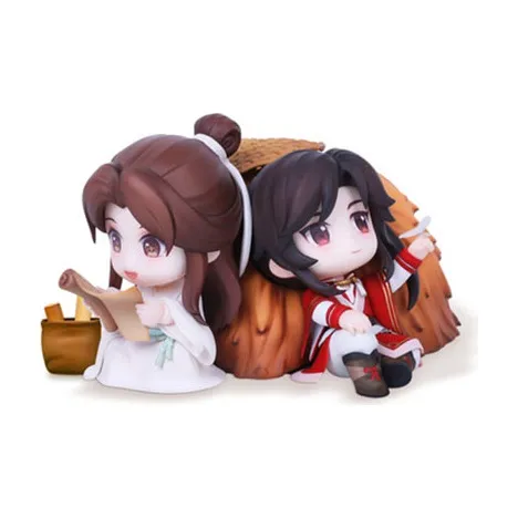 QINGCANG Се Лянь Небесное благословение Санланг Вечернее путешествие по Кленовой горе Фигурки в стиле чиби 6,5 см