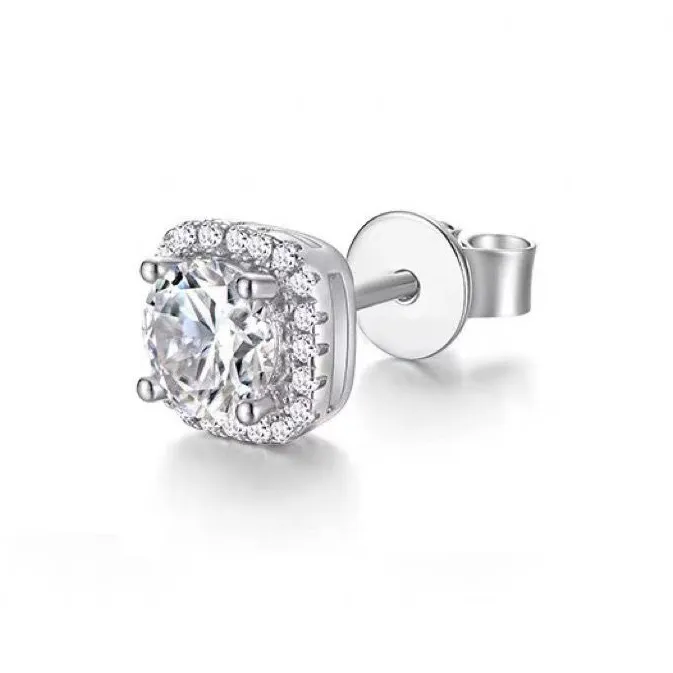 GUDUD S925 Серебро Серьги-гвоздики Унисекс