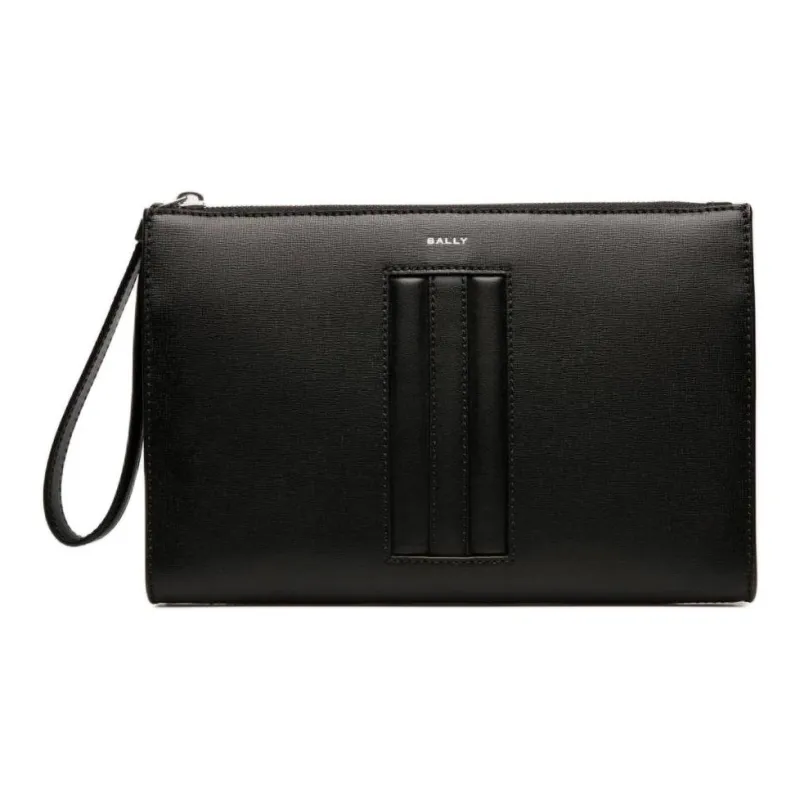 BALLY Переработанная кожа с Reconstituted коровьей кожей Клатч Мужской Черный
